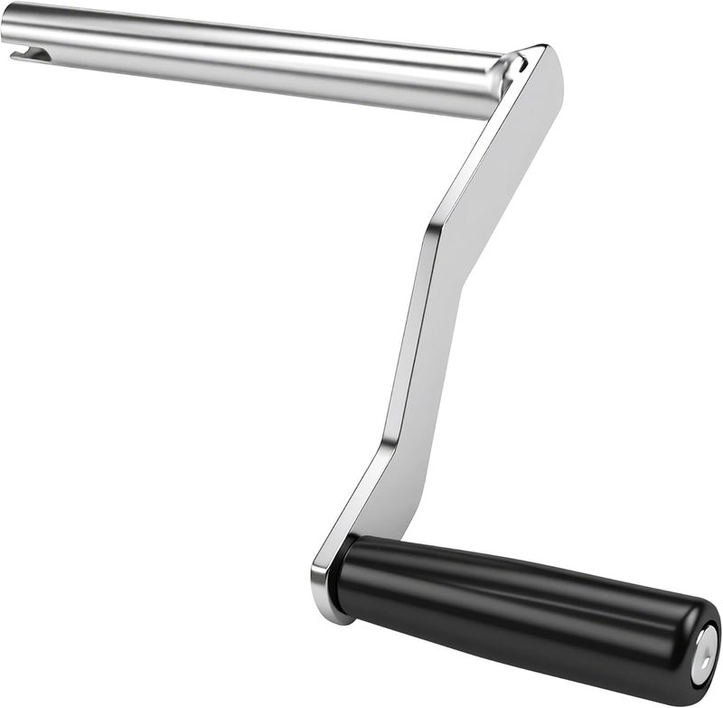 HUDEX Crank Handle Replacement for Coleman Fleetwood Pop-Up Camper - Compatible with Coachmen & Fleetwood Tent Campers- Heavy Duty Iron Lift System Crank with Rotating Plastic Grip (4-1/4" Handle) - Image 1